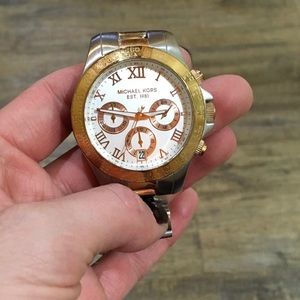 Two toned Michael Kors watch